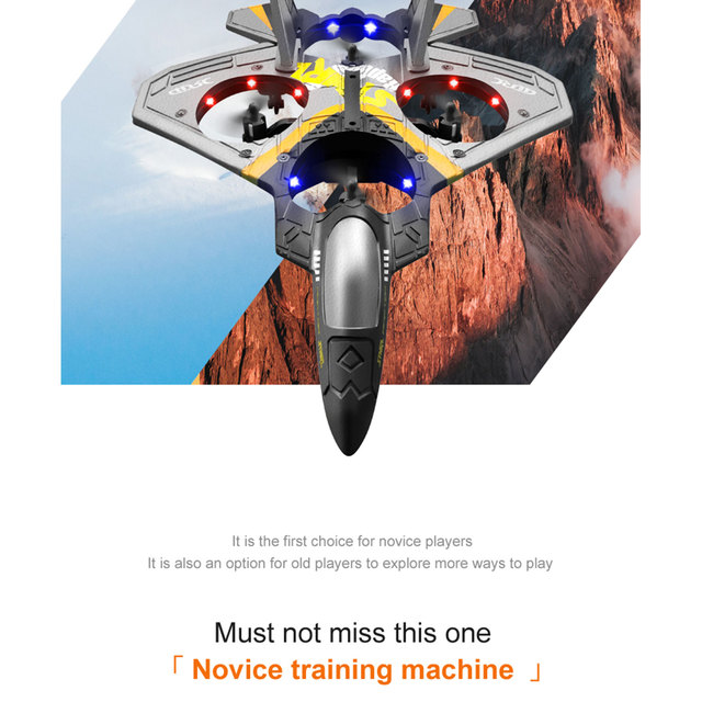 V17 Remote Control Foam Jet Plane 3D Flip Hand Gesture Induction Altitude Hold 2.4GHz Quadcopter Airplane RC Drone Toys for Kids