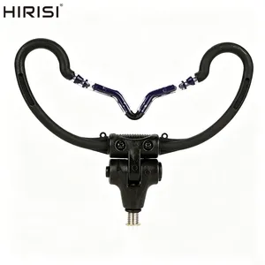 Hirisi Repose-canne en caoutchouc avec émerillon pour pêche à la <span class=keywords><strong>carpe</strong></span>, filetage universel 3/8 pouces, accessoire pour rod pod et piquet de berge, pour la pêche à la grande <span class=keywords><strong>carpe</strong></span> AC301 - Product Image 1