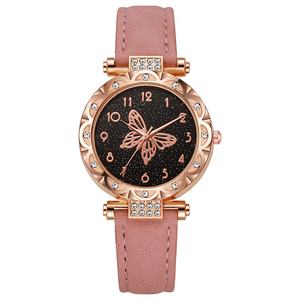 Reloj de Pulsera de Cuarzo de Aleación Personalizado al por Mayor, Deportivo, de Negocios, para Mujer, Minimalista, con Números Arábigos y Puntero de Mariposa - Product Image 3