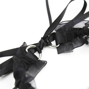 Baofun eğlenceli gümüş çan dantel oyuncak ile yeni yetişkin kadın yaka 6. Esaret dişli için güzel siyah elastik boyun kol - Product Image 5