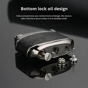 Encendedor de Aceite Metálico Retro Godblaze Gold <span class=keywords><strong>Sturgeon</strong></span> - Encendedor Portátil Recargable para Exteriores, Camping, Regalo Empresarial para Hombre - Product Image 2