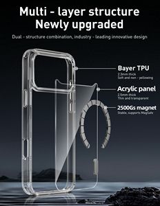 Coque de <span class=keywords><strong>protection</strong></span> magnétique en acrylique anti-jaunissement haute transparence et de haute qualité, la plus vendue pour <span class=keywords><strong>iPhone</strong></span> - Product Image 6