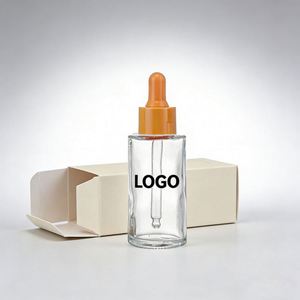 OEM Silk Screen Glass <b>Dropper</b> <b>Bottle</b> with Plastic Closure Custom Logo <b>Bottle</b> for Serum and Aromatherapy Products - Product Image 4