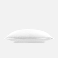 Oreiller en duvet en gros, enveloppe 100 % coton, soutien ferme qualité hôtelière, garnissage naturel respirant, taille standard, personnalisable