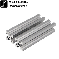 Extrusion d'aluminium noire anodisé sur imprimante 3D, faisceau C à fente 2020 V, impression personnalisée à 2020 degrés, gravure cnc, bricolage