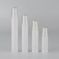 Recharge Écologique 5Ml 10Ml 15Ml 20Ml Voyage en Stock PET Blanc Lotion Crème Yeux Airless Pompe Bouteille