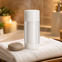 Bâton de déodorant solide rechargeable en plastique acrylique PP de 75 ml, pour soins de la peau, baume corporel, écran solaire, avec mécanisme rotatif