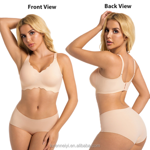 Disponibile in Magazzino, Taglia EU, Reggiseno con Bordo Ondulato, <span class=keywords><strong>Senza</strong></span> Cuciture, <span class=keywords><strong>Senza</strong></span> <span class=keywords><strong>Ferretto</strong></span>, Supporto Morbido, Reggiseno Jelly Traspirante Ultra-Sottile e Confortevole per Donne - Product Image 4