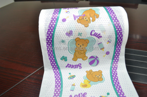 Materiale grezzo bianco stampato pannolino traspirante pellicola PE <span class=keywords><strong>per</strong></span> il bambino adulto - Product Image 4