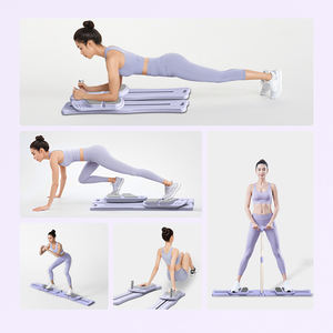 Juego <span class=keywords><strong>de</strong></span> tablero <span class=keywords><strong>de</strong></span> reformador <span class=keywords><strong>de</strong></span> Pilates plegable multiusos al por mayor, rodillo <span class=keywords><strong>de</strong></span> ejercicio con temporizador para ejercicio efectivo - Product Image 3