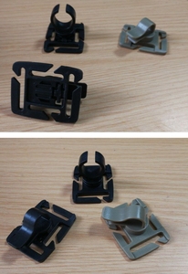 DF1205 Camping Tactical Outdoor 360 degree Rotatable Water Hydration Tube <b>Clips</b> Molle Webbing <b>Hook</b> plastic for 1 inch straps - Product Image 5