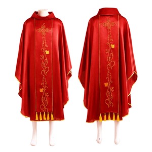 Iglesia Católica Sacerdote Casullas Vestimentas <span class=keywords><strong>para</strong></span> Iglesia Misa Vestimentas Túnica - Product Image 4