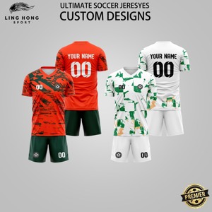 Tenue d'entraînement de football respirante et à séchage rapide, imprimée par sublimation, avec noms d'équipe personnalisés pour le dernier design tendance - Product Image 2
