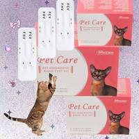 Test rapide de sang pour animaux de compagnie de vente chaude tapant le kit de test de groupe sanguin de chat félin pour le diagnostic d'utilisation vétérinaire