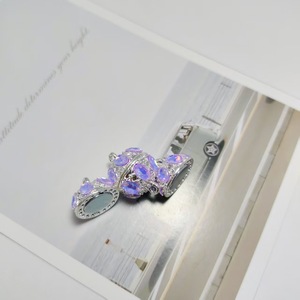 Fermoir magnétique ovale en alliage électroplaqué incrusté de diamants, accessoires de bijouterie DIY grande taille - Product Image 4