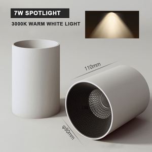 โคมไฟดาวน์ไลท์ติดเพดานอะลูมิเนียมทรงกระบอกแบบใหม่สำหรับตกแต่ง - Product Image 6