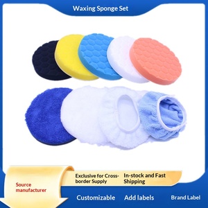 Kit de disques éponge à dos velours pour polissage et cirage automobile, pour l'approvisionnement transfrontalier, avec roue hexagonale de 3, 4, 5, 6, 7 pouces à motif tortue en relief - Product Image 2