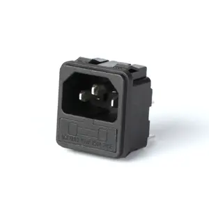 разъем 6,3 мм Suppliers-factory price 3 Pins 6.3mm electrical socket AC power socket