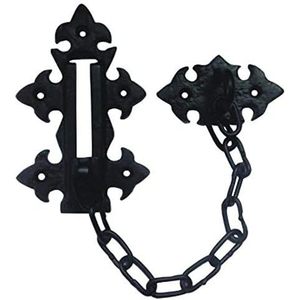 Chaîne de sécurité sans clé Coshik Exports 131 mm, noire thermolaquée, style victorien, installation facile pour porte et fenêtre - Product Image 1