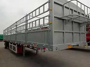 Custom 3-axle 40FT Poultry Transport Truck Fence Trailer