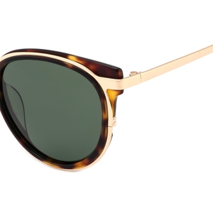 Gafas de sol tipo ojo de gato para mujer, lentes marrones degradados con montura completa, protección UV 100%, protección solar para adultos - Product Image 4