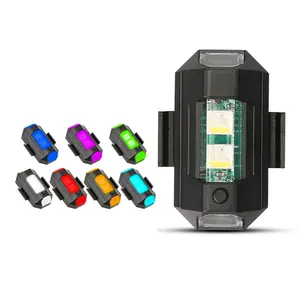 7 couleurs ont mené des lumières stroboscopiques d'avions, 31 modèles d'éclairage Usb chargeant les lumières d'avertissement stroboscopiques universelles de bourdon pour des motos