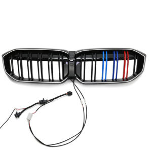 2023 para BMW Serie 3 G28 estilo de coche LED rejilla delantera ABS plástico Auto parrilla central con parrilla de parachoques delantero <span class=keywords><strong>M</strong></span> tres colores <span class=keywords><strong>Opti</strong></span> - Product Image 1