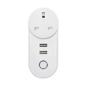 New OEM Design Wireless Electric Energy Monitoring Mini Iot Alexa Wifi Tuya Smart Life Multi Plug For Home Homekit