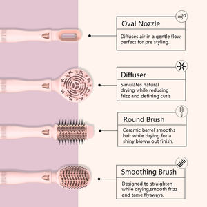 <span class=keywords><strong>Brosse</strong></span> à cheveux rotative professionnelle 1000w <span class=keywords><strong>One</strong></span> <span class=keywords><strong>Step</strong></span> Sèche-cheveux et volumateur 5 en 1 <span class=keywords><strong>Brosse</strong></span> à air chaud automatique - Product Image 3