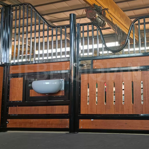 2.2X3.6 M Anti Corrosief Gepoedercoat Frame Bamboe Paneel Tijdelijke Shelter Composiet Bamboe Planken Draagbare Paardenstal - Product Image 2