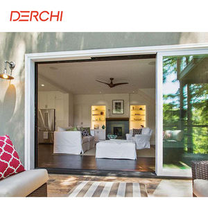 ทนต่อแรงกระแทกภายนอกที่ทันสมัยเลื่อนกรอบประตูอลูมิเนียมที่มีกระจกสองชั้น - Product Image 4