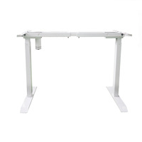 Bureau moderne ergonomique Bureau debout à moteur unique Table d'ordinateur électrique de haute qualité réglable en hauteur Table d'appoint convertible