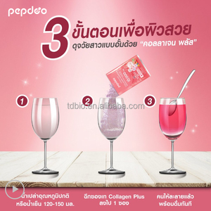 Thái Lan Sản phẩm làm đẹp vitamin C Collagen sợi cai nghiện Bột bổ sung chăm sóc da chim tổ Collagen uống - Product Image 3