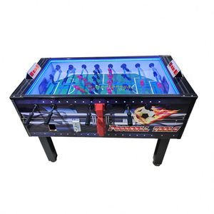 Table de baby-foot de luxe en gros d'usine, machine de tir à monnayeur, jeu d'arcade avec support anglais, certifiée CE, 3 joueurs - Product Image 4