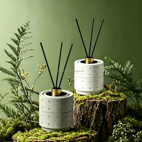 Décoration d'intérieur personnalisée, diffuseur de parfum à roseaux sans feu en bouteille de verre simple, huiles essentielles d'aromathérapie, rafraîchisseurs d'air, cadeau