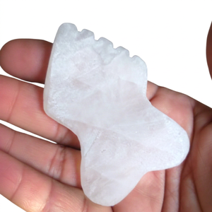 Natural White Jade Best Selling Contour Crystal Polished Gua Sha Face <b>Massage</b> Skin Rejuvenator Ergonomic Agate Love Healing - Product Image 1