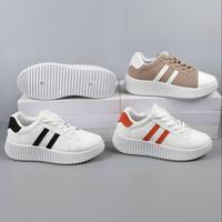 Baskets décontractées plates pour femmes, style rétro classique, bleu, inspirées des modèles allemands, collection Printemps-Automne 2025, avec amorti confortable et soutien de la voûte plantaire, respirantes