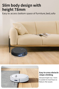 Smart <b>Robot</b> Vacuum Cleaner, 3-in-1 <b>Sweep</b> Mop Combo, Strong Suction, App Control, Auto Recharge, Low Noise Floor Cleaning <b>Robot</b> f - Product Image 5