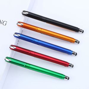 Stylo publicitaire multifonctionnel avec bannière rétractable et stylet tactile pour personnalisation de marque - Product Image 2