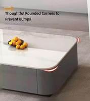 Table basse de luxe compacte pour salon, idéale pour les petits espaces domestiques, table basse simple avec combinaison meuble TV