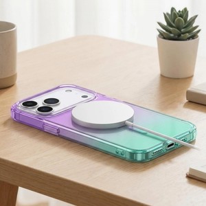 เคสโทรศัพท์ใสแม่เหล็กสีโดปามีนไล่เฉดสีคุณภาพสูงรุ่นใหม่ล่าสุดสำหรับ iPhone 13 14 15 16 17 18 pro max - Product Image 3