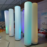 Colonne de pilier LED gonflable personnalisée pour la décoration extérieure des fêtes de mariage
