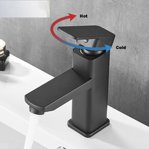 Robinet de salle de bain abordable, nouveau, monotrou, en plastique, de luxe, à levier unique, mitigeur chaud et froid - Product Image 2
