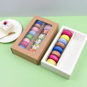 Kunden spezifische Mini-Kuchen box mit Deckelschubladen-Verpackungs box für Macarons