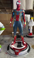Statue personnalisée 1:1, 2 m, Iron Man, Spiderman, grande taille, artisanale, réaliste, statue d'anime célèbre, sculpture Iron Man, statue Iron Man