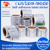 Rouleau d'autocollant électrique PET argent mat résistant aux UV impression personnalisée autocollant auto-adhésif pour panneau solaire