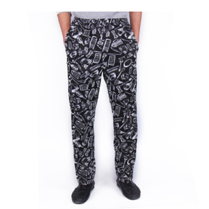 Uniformes de Chef cuisinier de haute qualité, pantalon blanc de travail pour pâtissier, pantalon de chef élastique en zèbre, nouvelle collection - Product Image 6