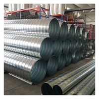 Tuyau d'air en spirale Conduits métalliques Aie Tuyaux de ventilation pour systèmes CVC
