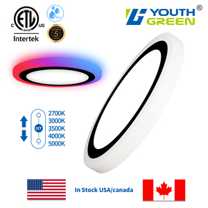 Thông Minh Ánh <span class=keywords><strong>s</strong></span>áng điều khiển bằng giọng nói Alexa RGB Dimmable Flush núi Trần Bảng điều chỉnh ánh <span class=keywords><strong>s</strong></span>áng với ánh <span class=keywords><strong>s</strong></span>áng ban đêm 2000K hoặc RGB - Product Image 2