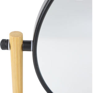 Plateau de rangement à double tige en bois au design moderne <span class=keywords><strong>Miroir</strong></span> de courtoisie pivotant à rotation de 360 <span class=keywords><strong>Miroir</strong></span> de beauté vertical pour la maison - Product Image 3